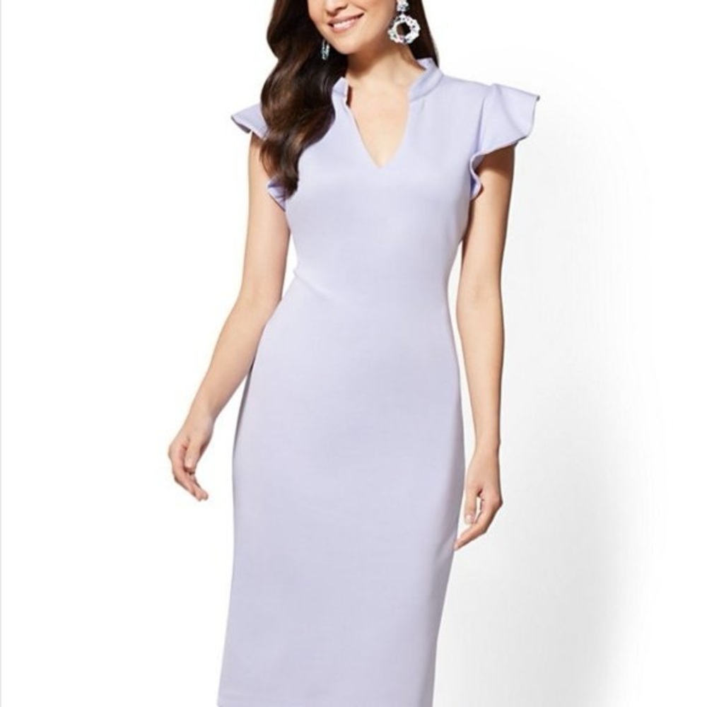 NEW YORK & CO | Ruffle Sleeve Dress